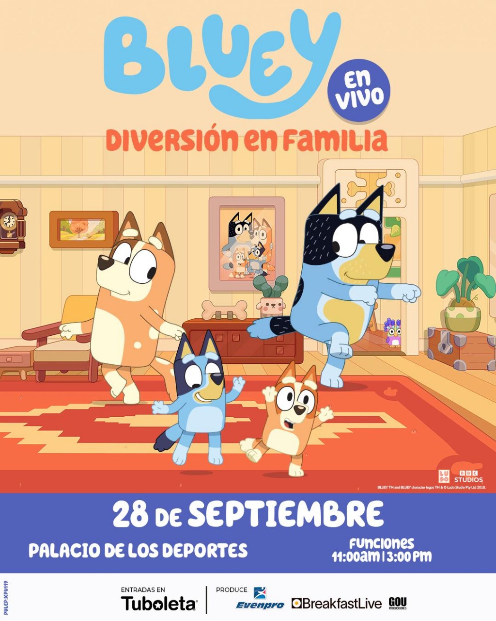 “Bluey” Llega a Bogotá con su Primer Show en Vivo: ¡Diversión en Familia! Entradas Ya a la Venta