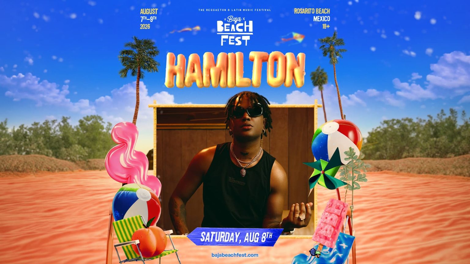Hamilton se une al lineup oficial del Baja Beach Fest 2026