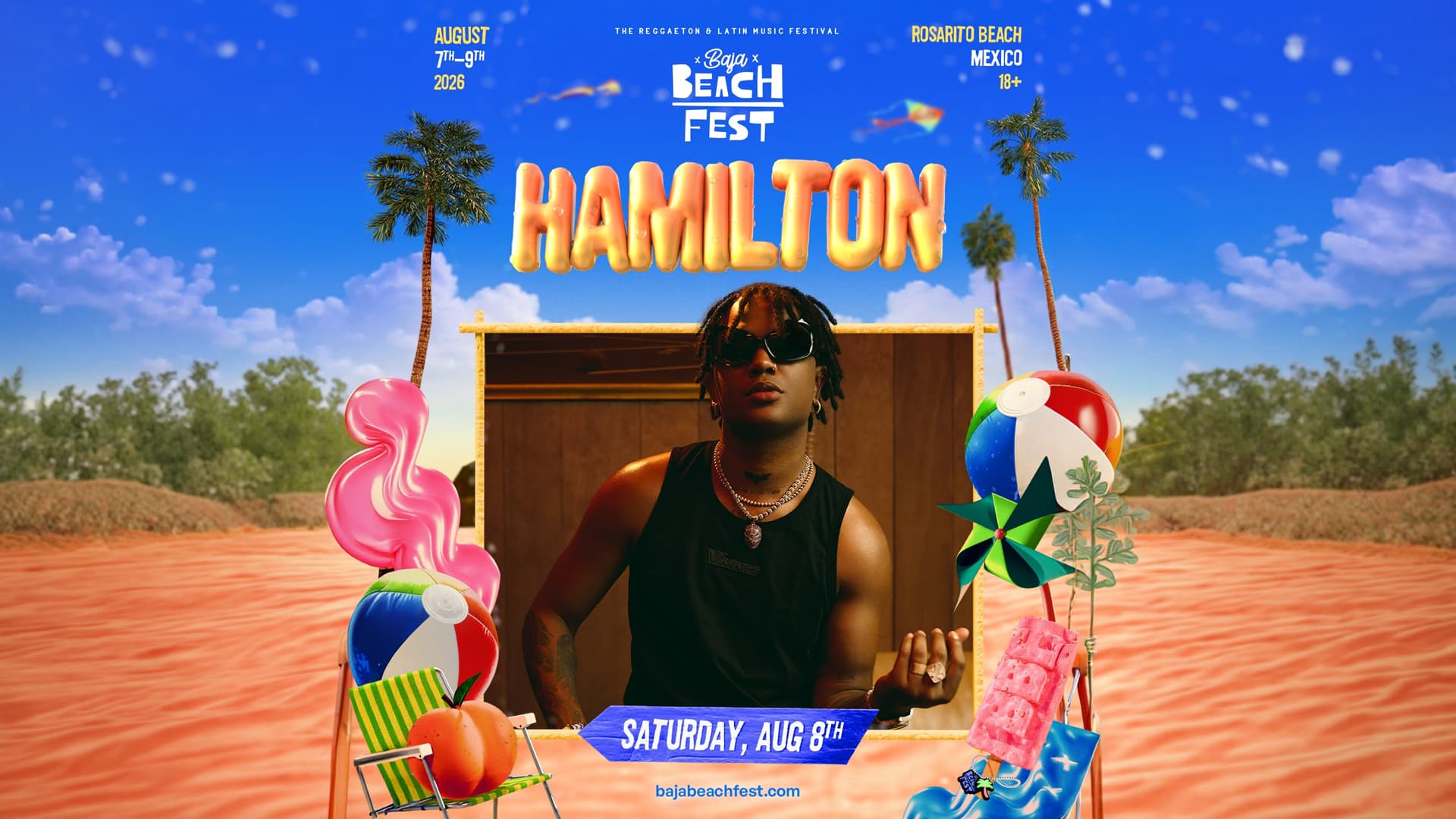 Hamilton se une al lineup oficial del Baja Beach Fest 2026