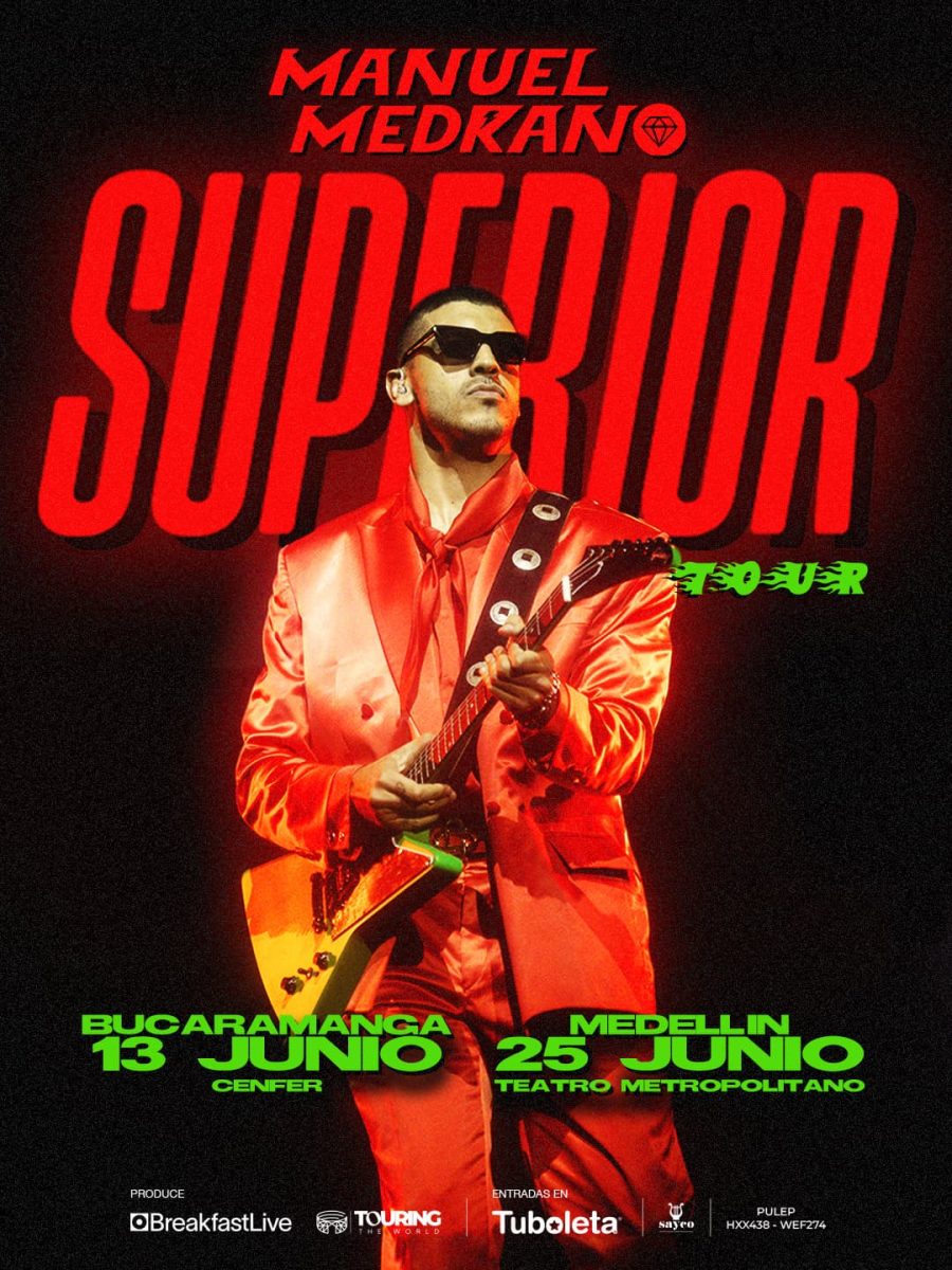 Manuel Medrano anuncia su "Superior Tour" en Colombia: Fechas y boletería para Medellín y Bucaramanga