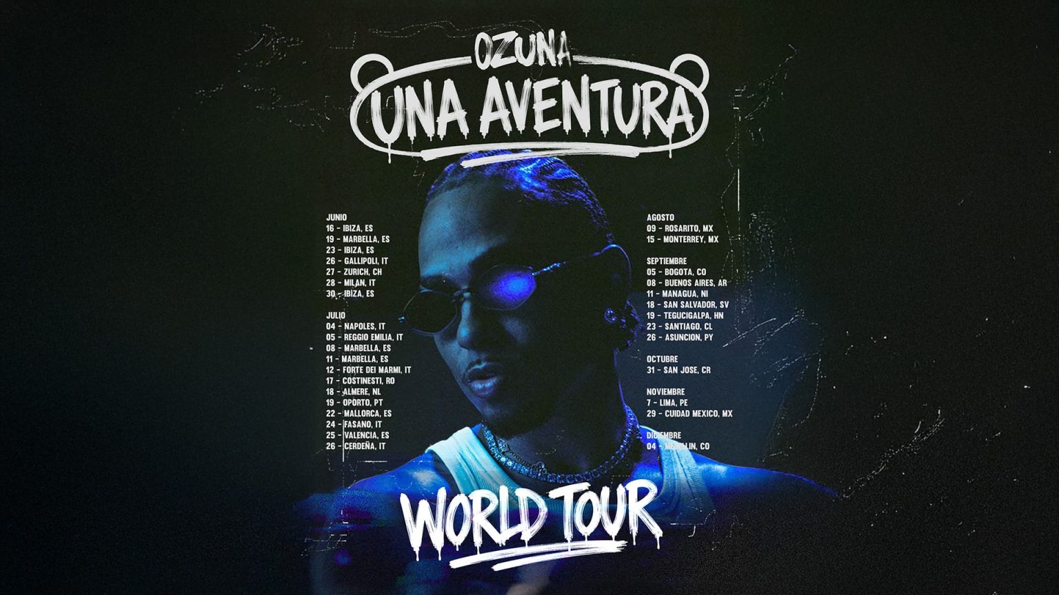 Ozuna anuncia “Una Aventura World Tour”: Confirmadas dos fechas históricas en Colombia